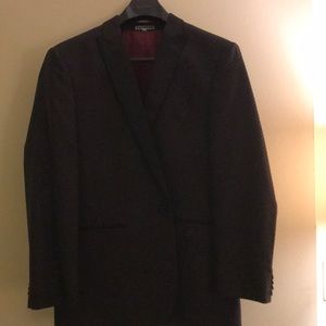 Polka dot tuxedo jacket